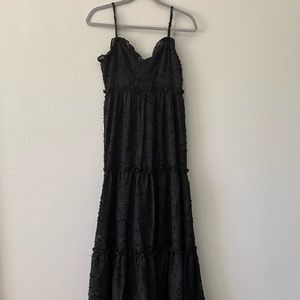 Black Tiered Long Dress